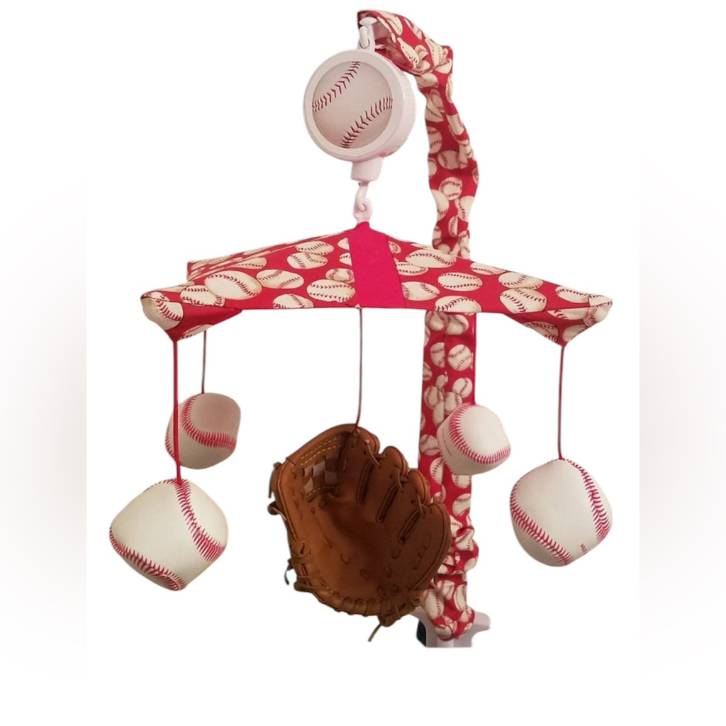 Custom Designed Baseball Themed Baby Mobile